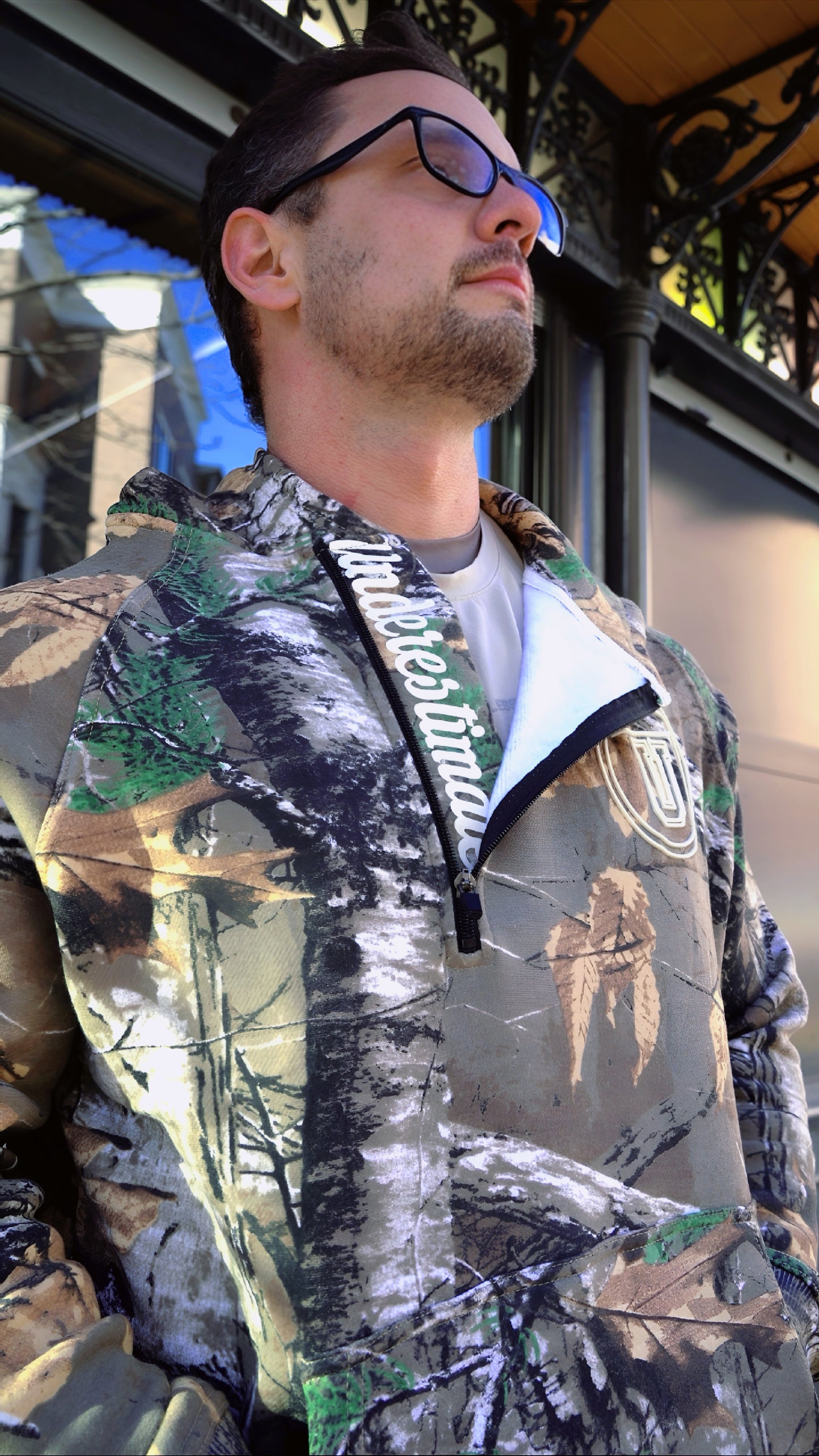 Brush Camo real tree 1/4 zip