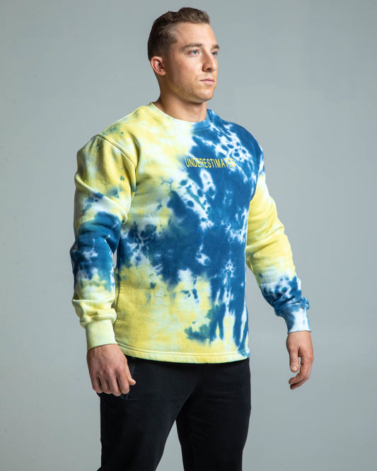 Tie-dye Crewneck - Royal Yellow