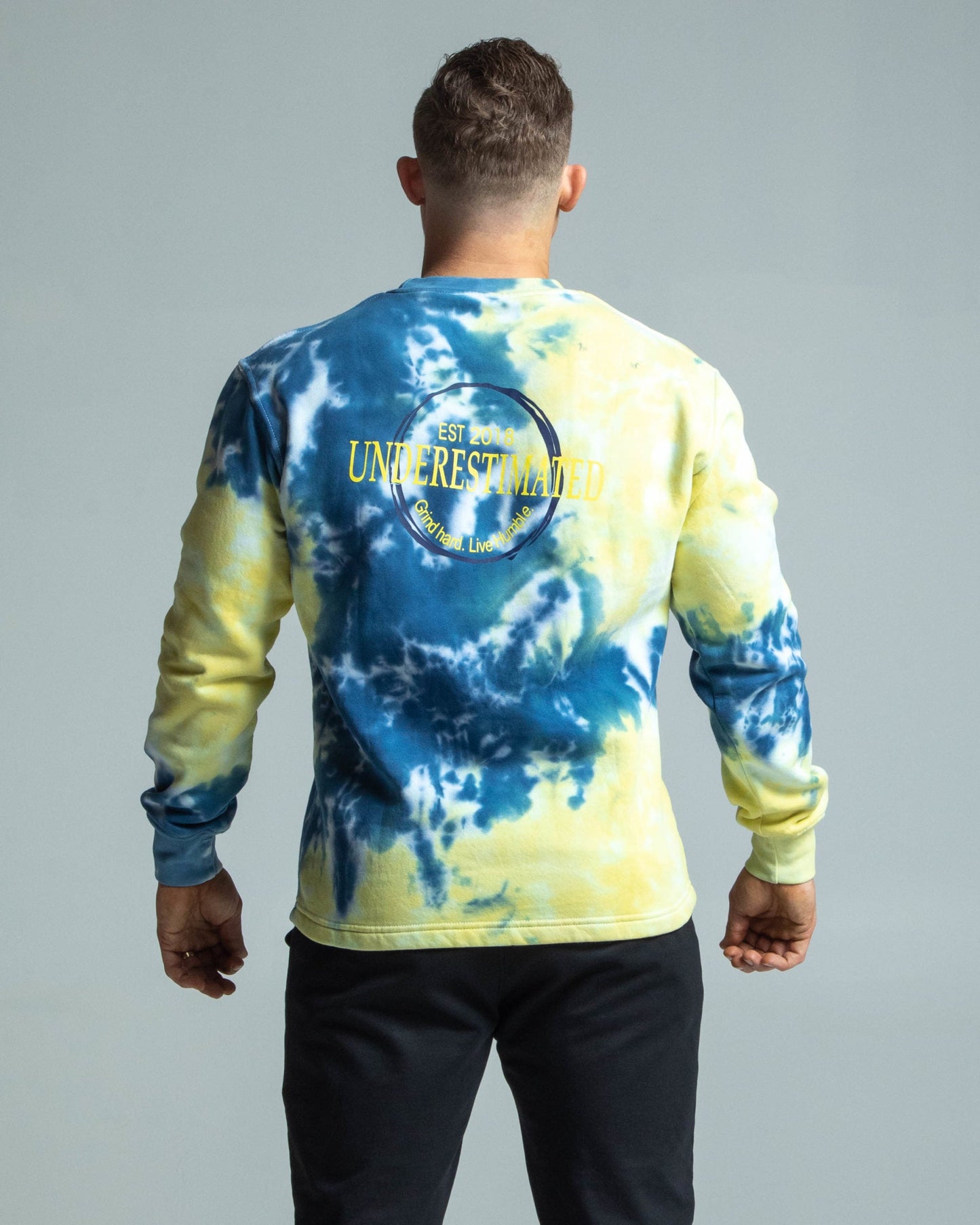 Tie-dye Crewneck - Royal Yellow