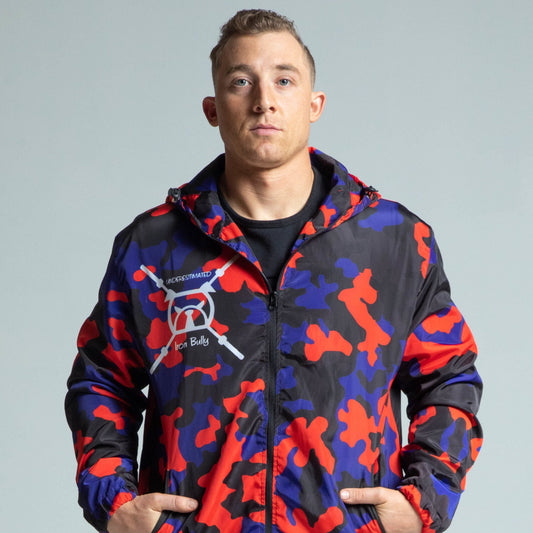 Grind Camouflage Windbreaker - Red + Blue