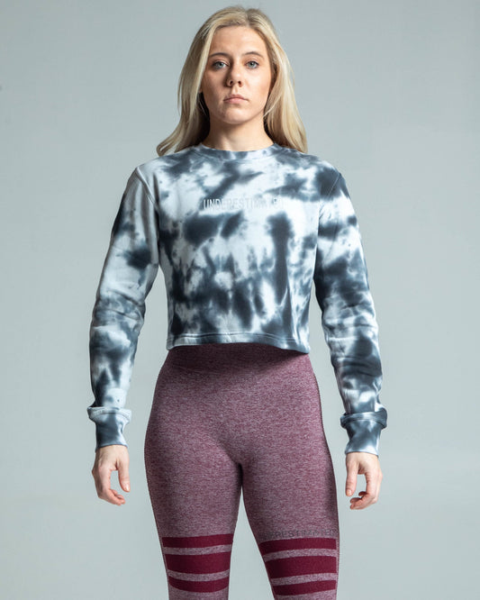 Tie-dye Crop Crew - Onyx