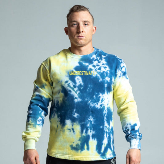 Tie-dye Crewneck - Royal Yellow
