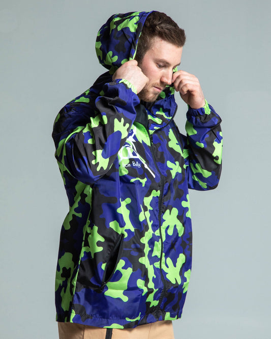 Grind Camouflage Windbreaker - Volt + Blue